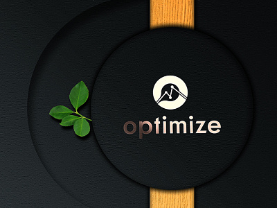 Creative O+M+Optimize Typographic Simple Logos Free Logo Mockup