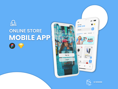 Online Store Mobile App app design branding design e commerce figma graphic design illustration logo mobile mobile app online store shop ui uiux user experience user interface ux