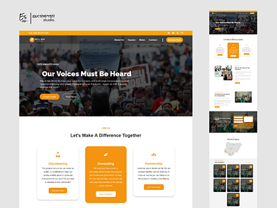 We'll Win ( An Empowerment Organization for Youths and Disables) branding design donation website figma ui uiux user experience user interface ux web design website website design wordpress
