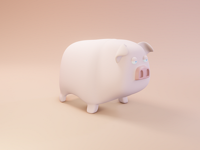 Bored Pig 3d design