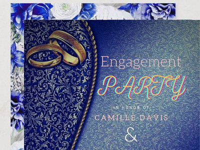Engagement Party engagment party graphic design invitation