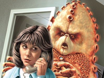 Terror Of The Zygons (Detail) art classic tv digital doctor who illustration magazine retro sarah jane science fiction timelord whovian zygon