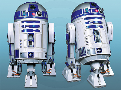 R2 D2 classic cover art cult movie films icon illustration magazine movies r2 d2 robot science fiction star wars