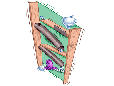 Marble Run 1 build stuff crafts diagram how to illustration makes marbles publishing