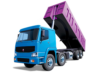 Tipper Truck automotive building construction heavy plant illustration lorry roads tipper truck trucking vehicles wheels