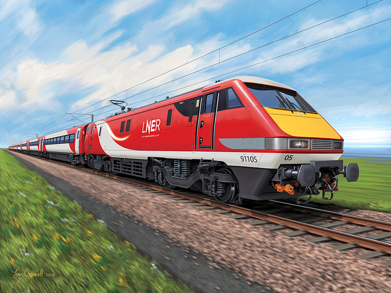 LNER Class 91 by Tom Connell on Dribbble