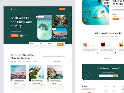 Travel Agency Website ✈️ travel website travelling website ui design website website design