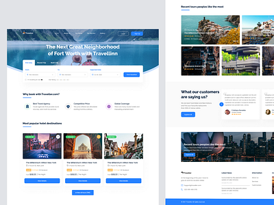 Travel Agency Website Design travel travel website trending website ui ui design website website design