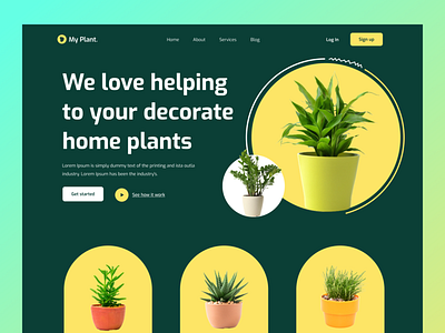 Tree Web Header design landing page product design ui ui design ux design website website design