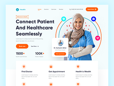 Medical Website design landing page medical medical website product design ui ui design website website design