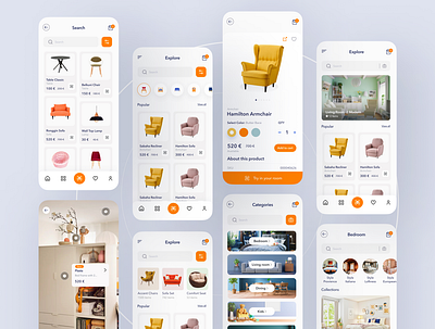 Furniture app design app design furniture app furniture ui furniture ux product design ui ui design ux design visual design