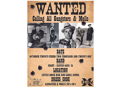 Gangster Party Flyer