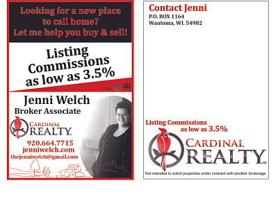 Realty Postcard advertisment design mailer postcard realty