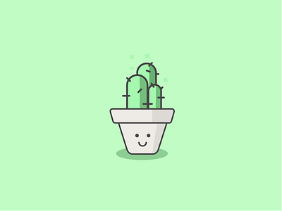 Cactus cactus flat flatdesign green illustration illustrator vector