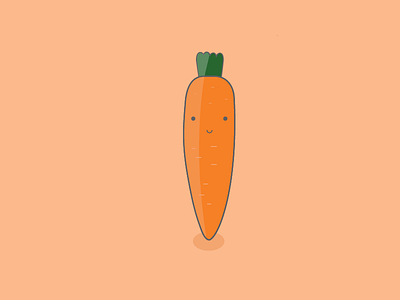 Carrot carrot flat flatdesign illustration illustrator orange vector