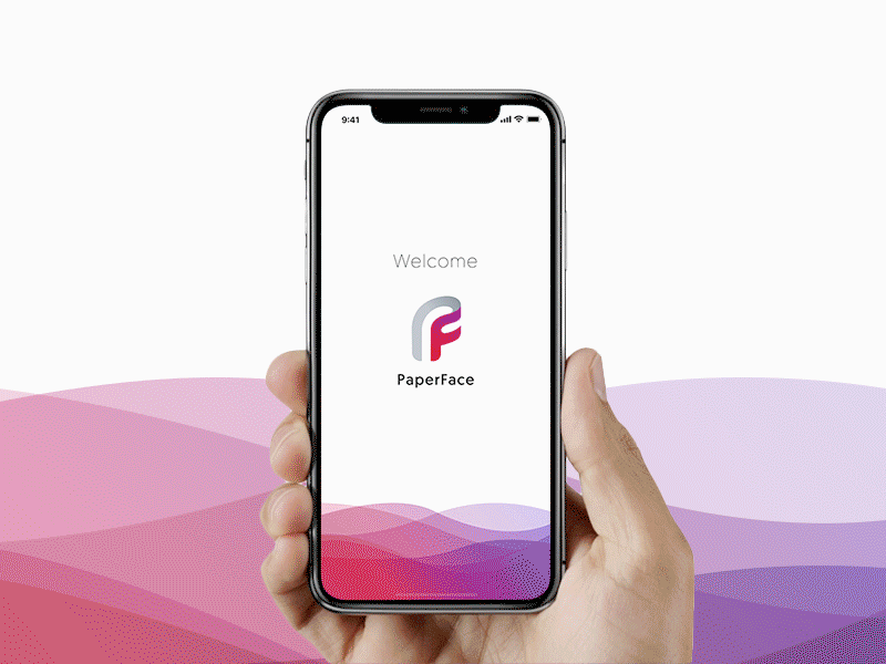 PaperFace App Concept animation app ui faceid ui