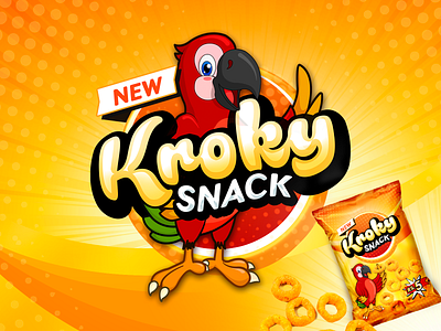 Kroky Snack branding illustration logo package design snack vector