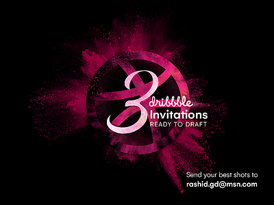 3 Dribbble Invitations