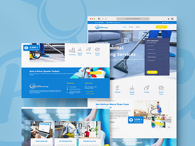 Website Homepage branding cleaning website design figma homepage landingpage redesign ui ux website