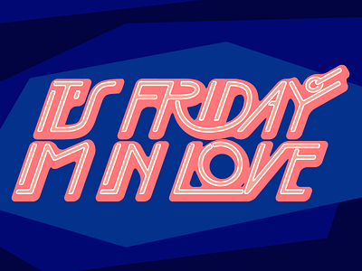It's Friday illustration lettering