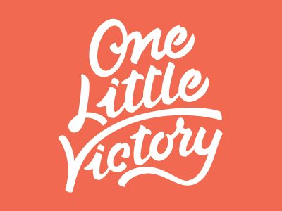 One Little Victory lettering