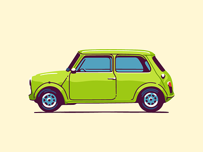 Mini car illustration mini