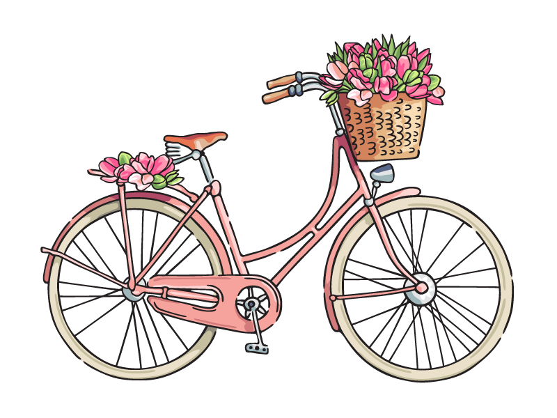 Spring Bike by Alexandra on Dribbble