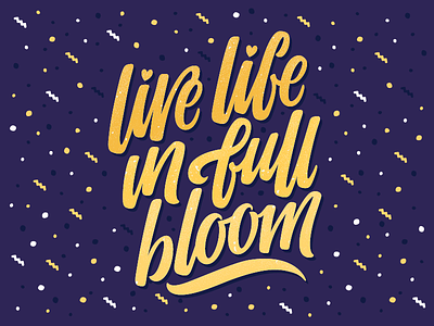 Live Life lettering life motivation quote saying