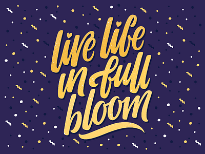 Live Life lettering life motivation quote saying