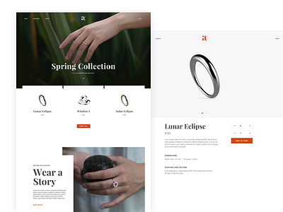 AC Website accents collective branding ecommerce shop website