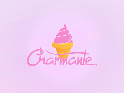 Charmante charm cream cute girly ice pink