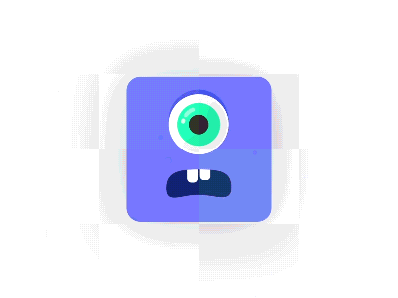 Monster App 3d animation burp eyes liquide monster monster co motion design teeth