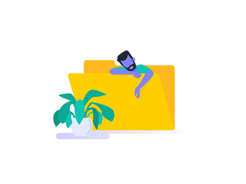 No file there document pocket document upload file empty plant men files vector design ui illustration flat