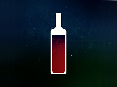 Red Red Wine bottle felt icon minimal red simple wine