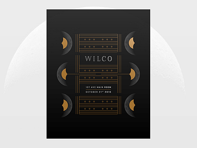 Wilco moon poster