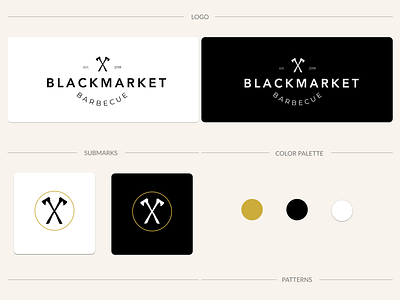 Brand Design for Blackmarket Barbecue Food + Beverage Pop-up