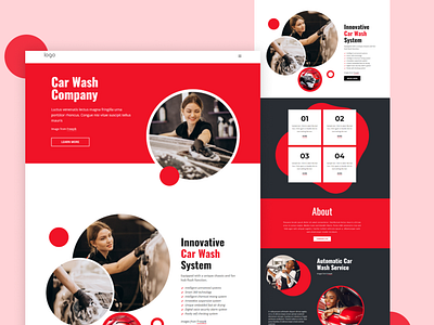 Car Wash Company Landing Page