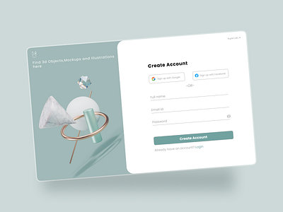 Sign Up Page app design graphic design illustration logo typography ui ux vector