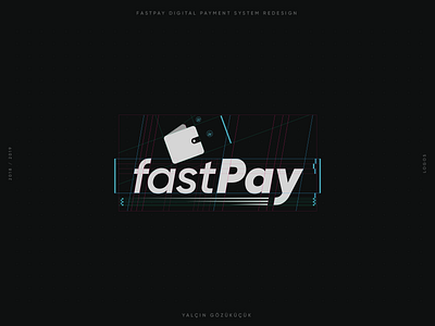 FASTPAY Digital payment logo technical drawing brand design brand identity fast fastpay logo design logo designer logodesign logotype pay payment payment logo wallet yalçın gözüküçük