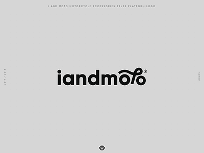 iandmoto motorcycle accessories platform logo brand design brand identity branding design iandmoto logo design logo designer logodesign logotype motorcycle yalçın gözüküçük