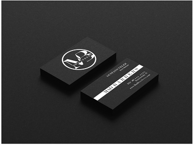 Mad Barbers Business Card Mockup affinity branding businesscard design fun logo