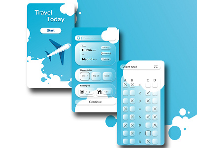 UI Book a flight app app branding design icon illustration logo typography ui ux vector
