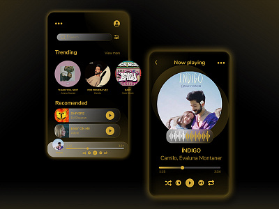 UI music player app design app branding design icon illustration logo music player typography ui ux vector