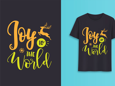 Joy to the World | Christmas Tshirt Design