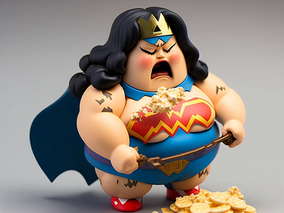 Fat Wonder Woman Miniature