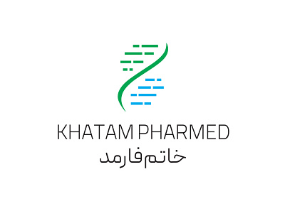 Khatampharmed Logo branding design drug illustration khajeh logo logo new new pharmed sajjad sajjad khajeh typography