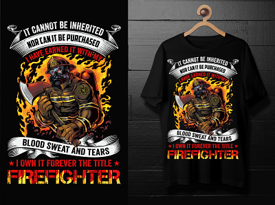 Firefighter vector t-shirt illustration design design firefighter graphic design illustration t shirt vector vector t shirt