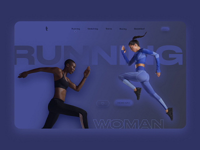 Running girls branding design girls graphic design gym healthy motion graphics nike running sport web design
