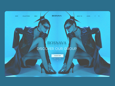 Bosnava branding design graphic design typography ui ux web design