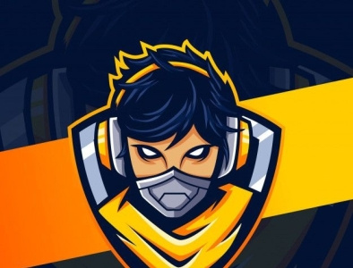 E-Sport Logo Face Mask Player